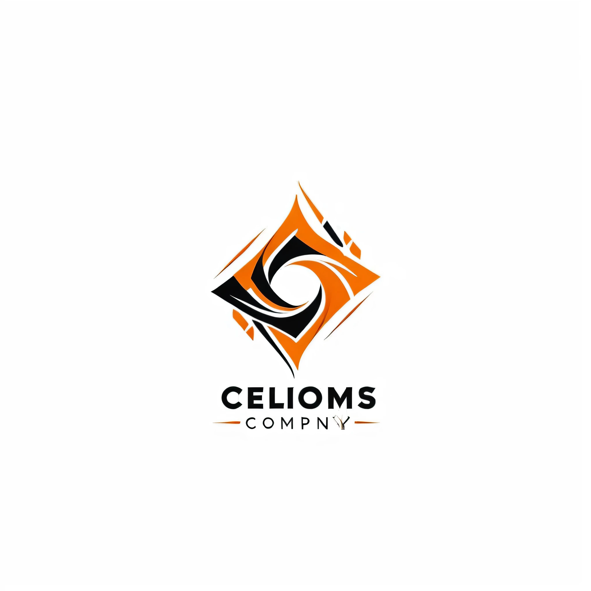 　Stylish logo of a collection company

 Black and orange logo marks

 Pretty cool
 chic and modern design
 Stylish design

 White background