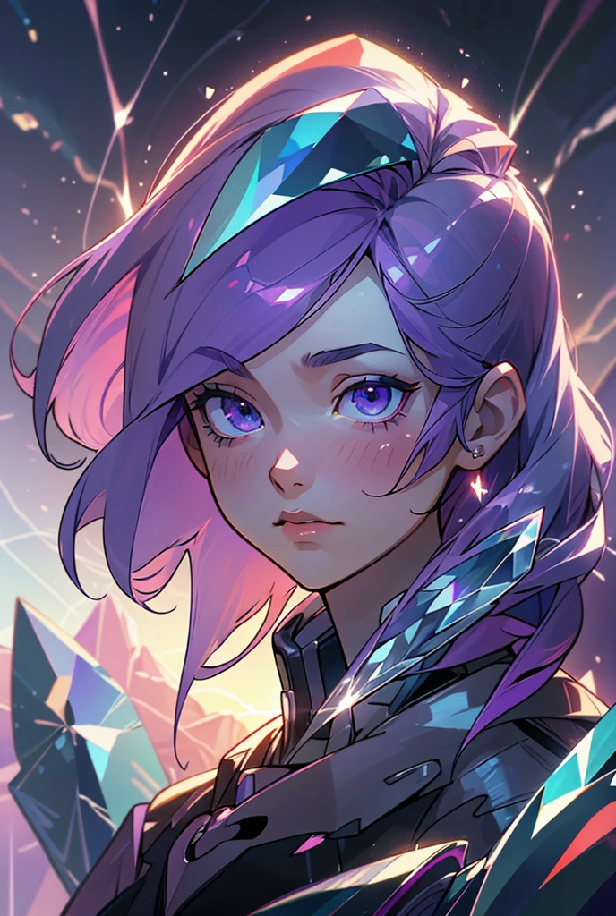 purple hair, shiny hair, crystal hair, Surrealism, anime, backlighting, 8k, super detail, UHD, retina, accurate, anatomically correct, textured skin, super detail, high details, high quality, award winning, best quality, highres
"Create an AI-generated image of a girl with purple hair, evoking destruction and regeneration. Set the background to represent a world of black and white."