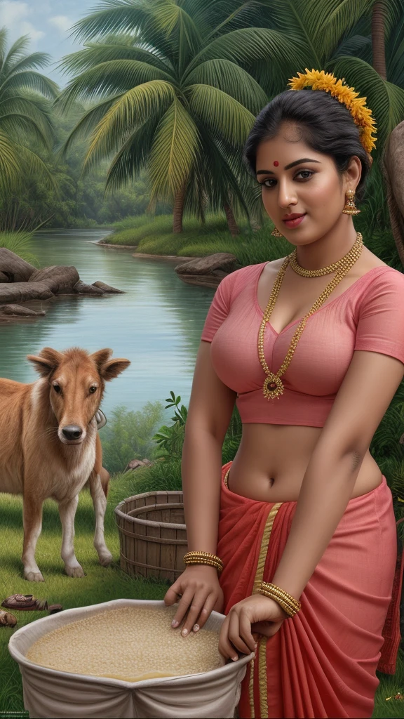 Beautiful Eyes, Model photoshoot recreation inspired by a painting, a woman in a traditional Indian dress, giantess figure, Indian woman, huge breast, milk tank, mallu serial actress, movie actress, beautiful face, mallu auntie, thick hips, booty queen, thick Beauty, Indian ethnic wear, Indian traditional wear, saree, sari, Indian traditional dress, big , Indian housewife, big booty, Aunty with her nephew, nephew loves his aunt, thick body, thick Girl, real woman, charming, fleshy navel, navel fold, huge ass, pawg beauty, captivating, 45 years old woman, perfect face, perfect eyes, perfect body, perfect figure, perfect fingers, aunty, bhabhi, desi bhabhi, desi aunty, mallu, bong, Kerala actress, Malayalam actress, perfect eyes, perfect face, perfect fingers, extremely gorgeous woman, beautiful housewife, beautiful aunty, High clarity eyes, shoot in Sony A7 mark II, Sony A7 mark II, 24-70mm , F/4.0 ZA OSS ZEISS, mirrorless camera, shot by Sony, extremely real, realism, flawless, retouched, beautiful eyes,,(big booty) (face here) Plus size bbw big , (wide booty)insanely inflated hips,Thick body ,fat body , curve shap body, widest hips , thick hips ,widest breast, thick breast