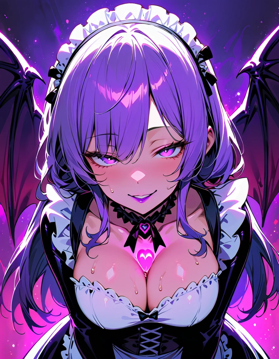 (best quality, high resolution: 1.2), ultra detailed, photorealistic: 1.37, sexy milf purple hair, provocative ahegao look, radiant beauty, curvy figure, seductive confidence, sensual expression, black lace lingerie, soft lighting, passionate atmosphere, vivid colors, subtle seduction, tempting pose, smooth skin, enthusiastic curves, seductive charm, provocative charm, eye-catching long purple hair, masterpiece: 1.2