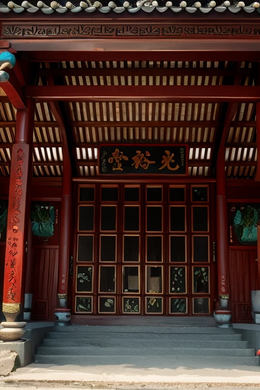 Create photos based on the architectural style or cultural connotations of the Lu Clan Ancestral Hall