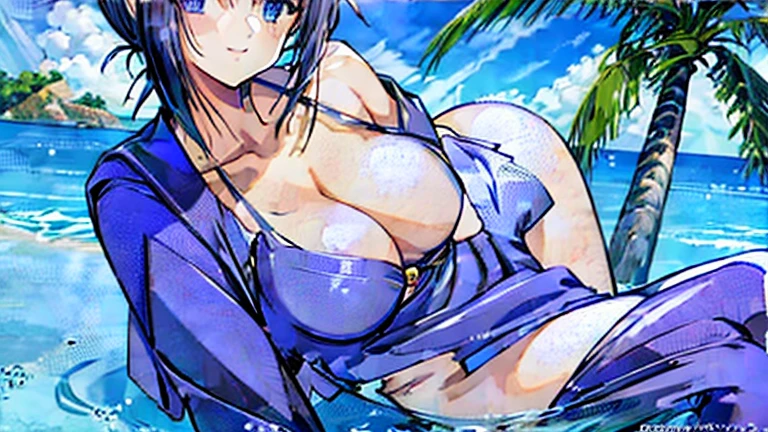 Ayako Katagiri,nude,tits,smile,1 person,blue sky,sexy,(masterpiece, Highest quality, Highest quality, Official Art, beautifully、aesthetic:1.2), (Good lighting:1.1), ((High resolution)),Abdominal muscles,Healthy Beauty,Sandy Beach,summer,Tropical,vacation,Completely naked