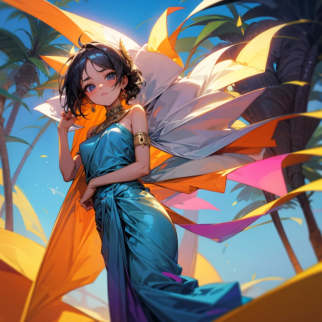 Anime girl on saree tamil nadu