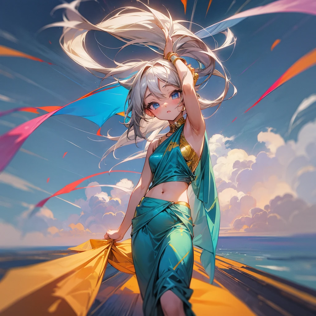 Anime girl on saree tamil nadu