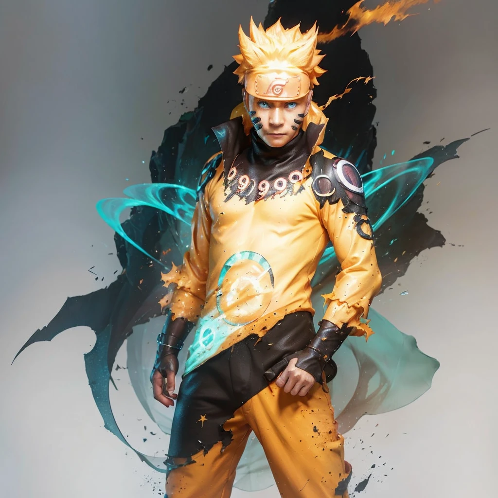 Naruto Uzumaki, like a specter of the past, emerges in haunting glory. His iconic orange jumpsuit now faded, tattered, and ethereal, draped over a translucent figure reminiscent of a ghostly apparition. The mysterious image, whether a painting or a digital artwork, captures every intricate detail of his ghostly form, from wisps of golden hair to the shimmering chakra emanating from his hands. This masterfully crafted depiction of Naruto as a phantom conveys a sense of both presence and absence, inviting viewers to contemplate the transience of heroism.