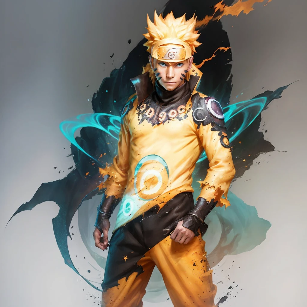 Naruto Uzumaki, like a specter of the past, emerges in haunting glory. His iconic orange jumpsuit now faded, tattered, and ethereal, draped over a translucent figure reminiscent of a ghostly apparition. The mysterious image, whether a painting or a digital artwork, captures every intricate detail of his ghostly form, from wisps of golden hair to the shimmering chakra emanating from his hands. This masterfully crafted depiction of Naruto as a phantom conveys a sense of both presence and absence, inviting viewers to contemplate the transience of heroism.