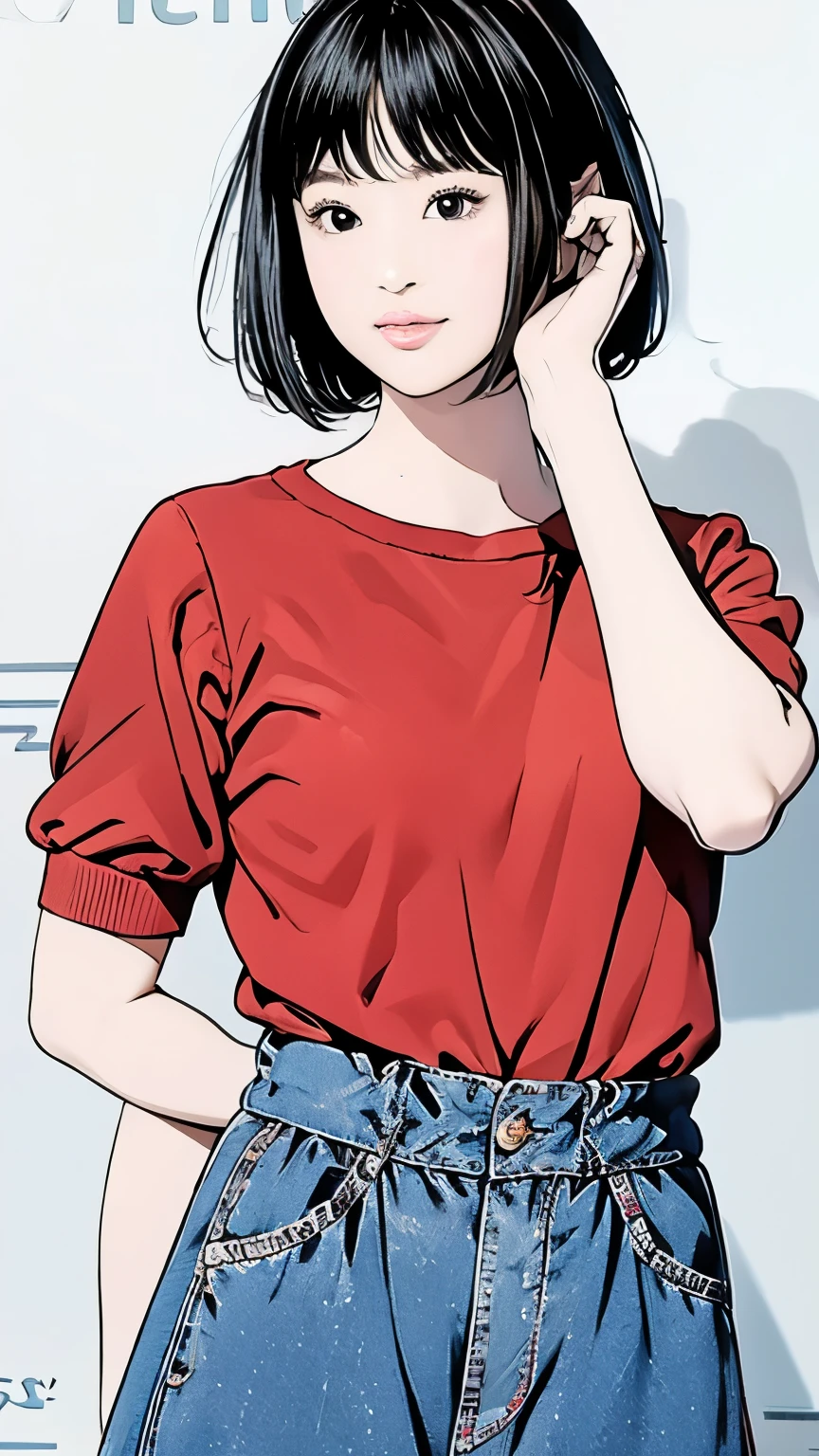 Bobcut、Black Hair、Honey、Idol、smile