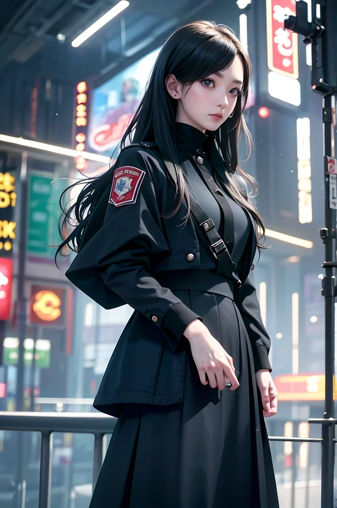A young woman aged 25: 1.3, Long Hair: 1.2, Professional Skirt: 1.2, Daytime: 1.2, Four Corners: 1.2, Cinema Lighting, Surrealism, Ultra-high resolution, Accurate, Super Detail, Textured skin, Attention to detail, Highest quality, 8k