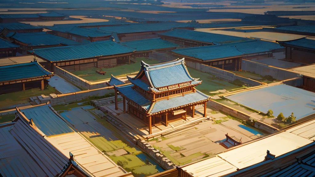 Edo Period,Beautifully detailed backgrounds,castle town
