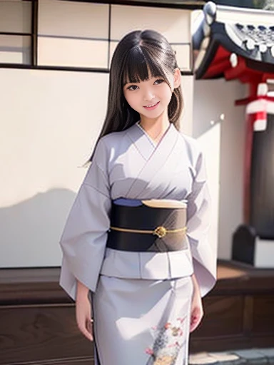 Japanese female, a lot of details, (underweight), detailed black hair, beautiful detailed hair, super fucking beautiful, delicate beautiful face, complex details beautiful and delicate eyes, perfect hands, (flat chest best quality:1.5), perfect and delicate limbs, detailed skin, best quality, ultra-detailed,(cheerful grin:1.5),
(japanese temple), standing, single braid, (Japanese kimono), mystical atmosphere, full body shot, ground-level shot