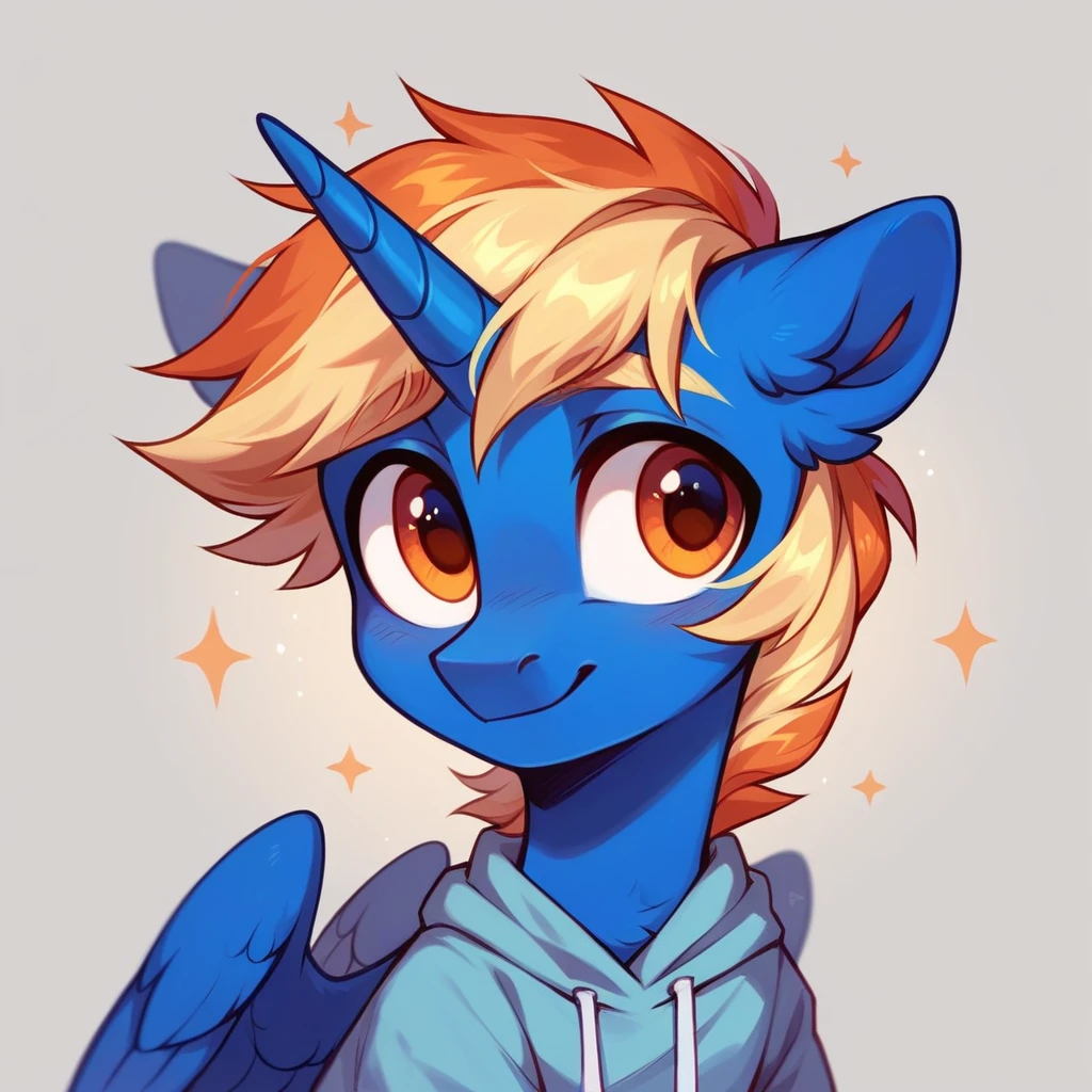 My little pony OC, wild pony, with a cute appearance, male, fully body, wearing a cute outfit, alicorn, standing alone