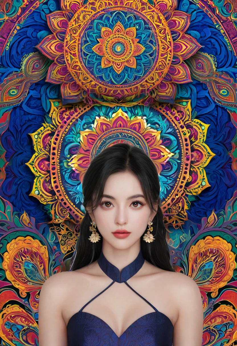 Official Art, Unity 8K wallpaper, Extremely detailed, beautiful and aesthetic, high quality, beautiful, masterpiece, best quality, (zendispute, Mandala, dispute, endispute:0.6),