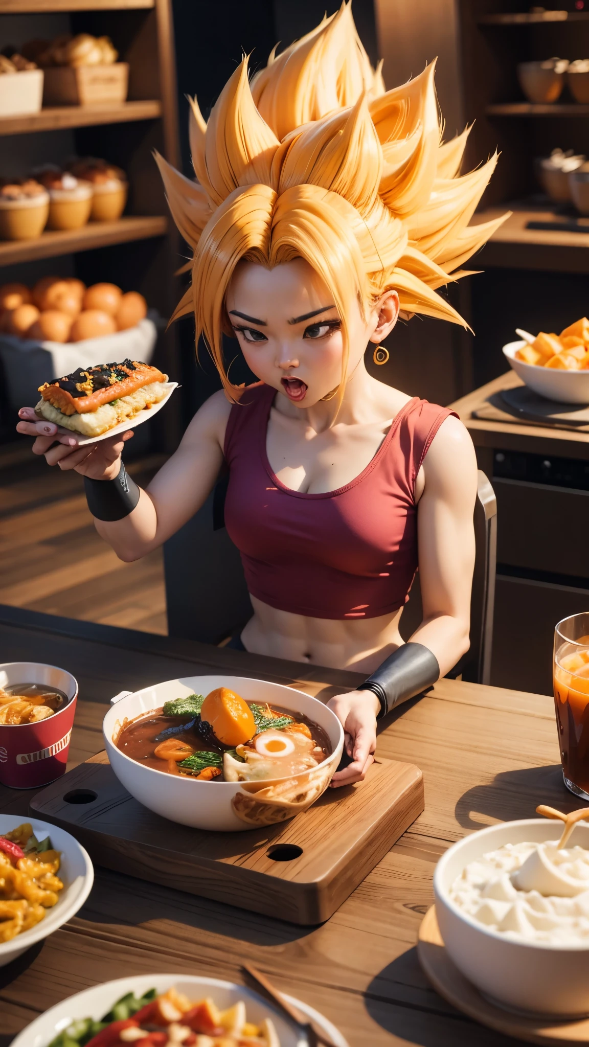 Songoku mukbang.