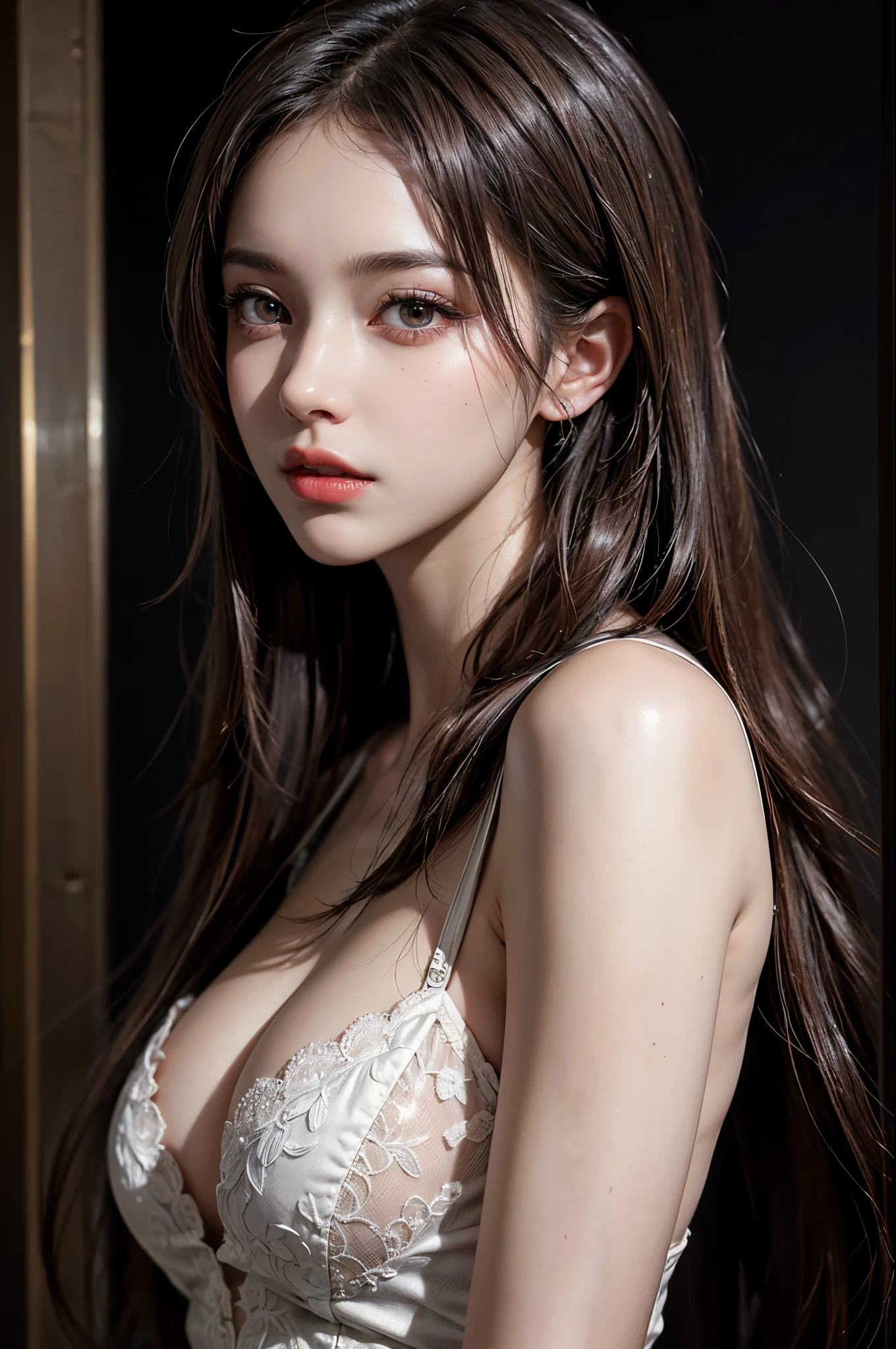 seductiv、Beautuful Women、extremely delicate and beautiful、pureerosface_v1:0.8、an lingerie、FULL BODYSHOT