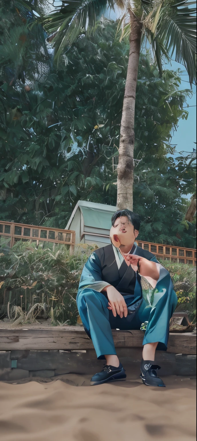 Male God。Upper body close-up。He is wearing a black hakama.。Solar eclipse background。hair is black。resolution,8k、masterpiece