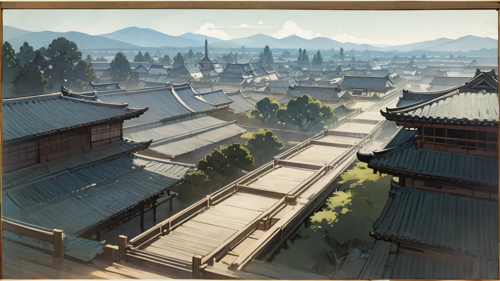 Edo Period,A meticulously drawn landscape