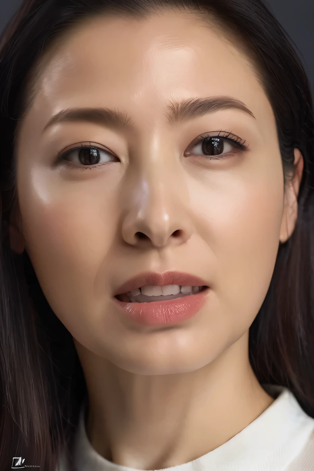 One Girl,Flying debris,,Award-winning photo, Very detailed, Edge Orgasm,Face Focus, (Woman with open mouth and open eyes ), 30 years old、Black Hair、Glowing Skin、Face close-up,From below、Realistic nostrils、Long and narrow nasal cavity,、((camisole))、Big Breasts、(Sharp Nose)Grimacing performance:1.4, concept,teeth,performance,facial performances,Grimacing,Lift your head((vaginale,sex,supright straddle,hug))