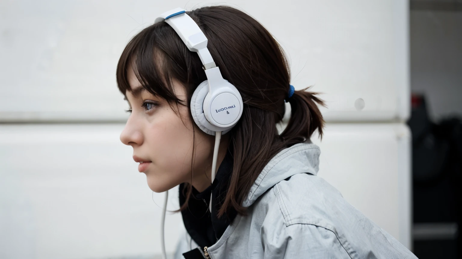 Jesus with headphones