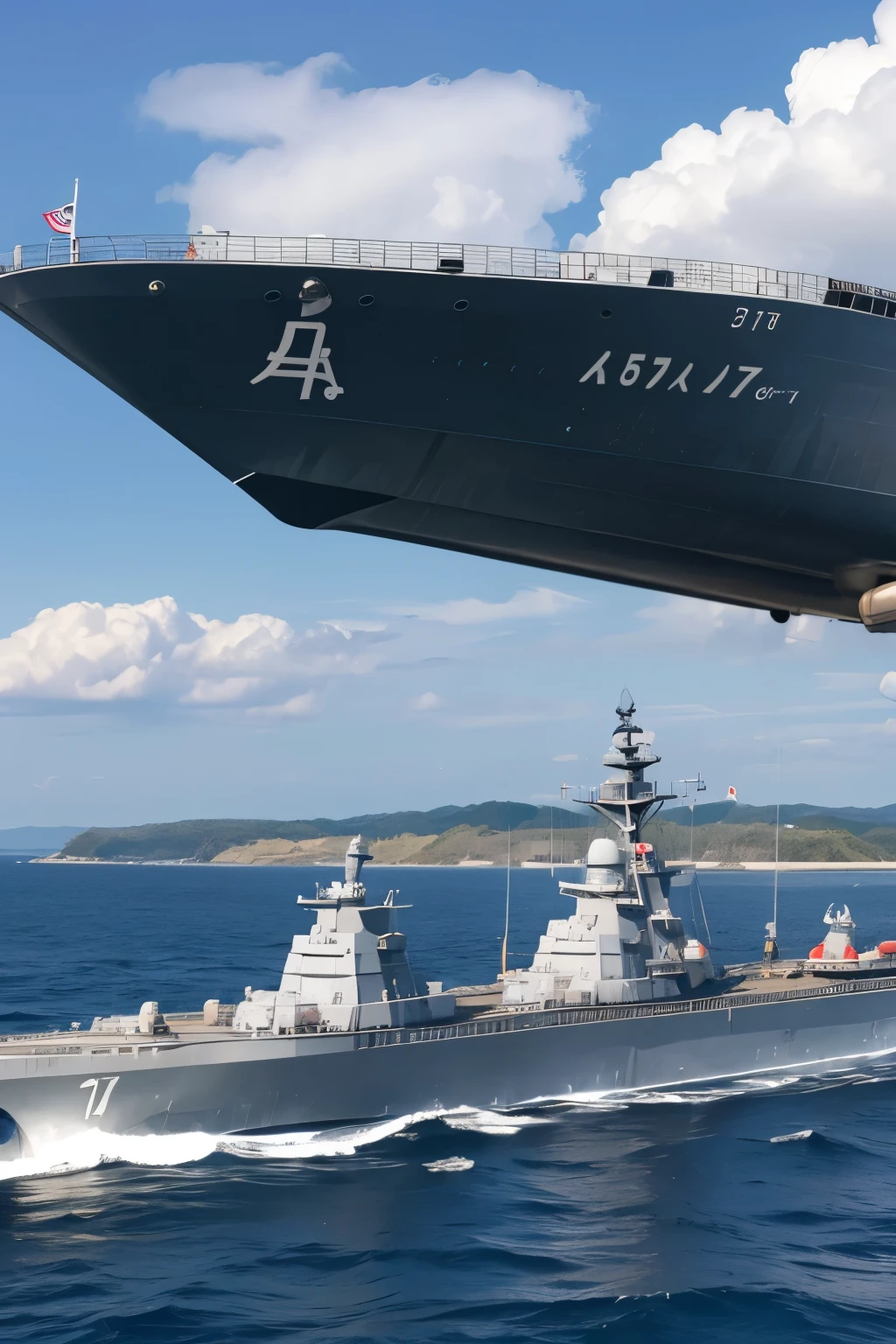 The strongest Imperial Japanese Navy fleet equipped with 52cm guns