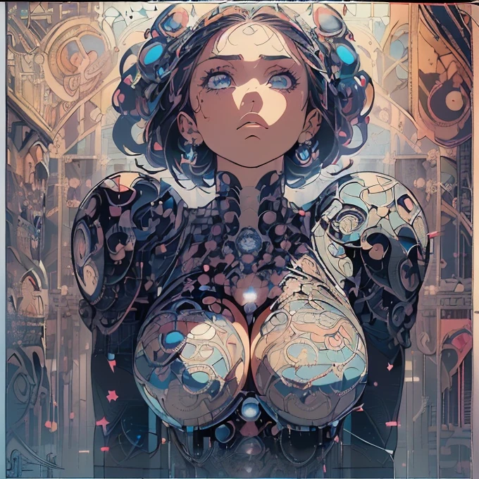 NSFW, Seductive psychedelic horror, nipples, Trippy Hentai, body horror, having sex, real breasts, surreal Sex, LSD trip, sensual, psychedelic vaginal sex, vaginal penetration, provocative, very colorful, glowing
