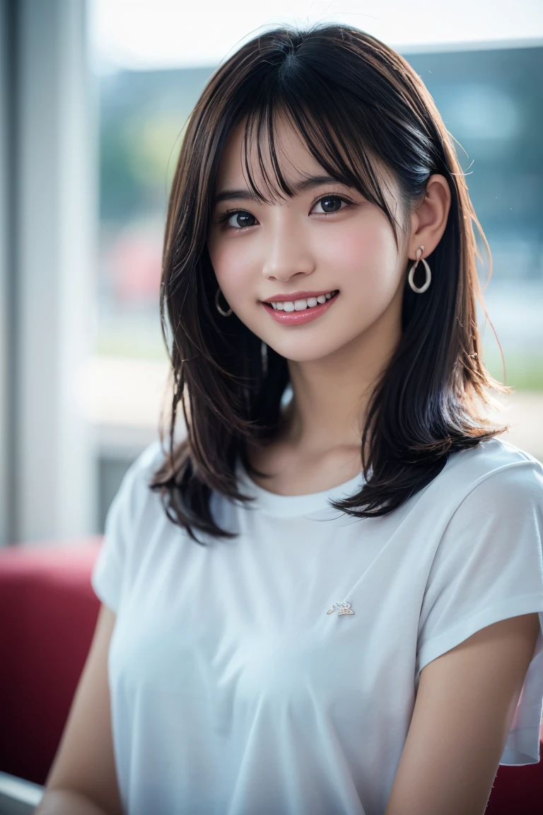 (8k, RAW Photos,Highest quality, High resolution:1.1), (Ultra-realistic:1.4),(Realistic, Realistic:1.3), Sodebtt Light,big,2 girls,Realistic Face,Realistic Body,Realistic Skin,Confused,masterpiece,(cute:1.8), Cuties, alone, (big:1.2), Fine black eyes,Innocent eyes,Blusher,(T-Shirts:1.2 ),Cinema Lighting,Film Grain,jewelry,Earrings,((Medium Hair:1.1)),((Floating Hair Novadebtrog Style)),Cherry colored lips,Hair Ribbon,Hair Ribbon,ponytail,close,Viewer,Long Hair,Upper Body,Open your lips,Upper teeth, (Smiling Eyes:0.6),((Grin:1.2)),Depth odebt Field, Blurred Background, Eye focus , Bokeh,young, 85mm lens, debt/1.4,Prodebtessional Lighting, young,Portraiture,Photon Mapping,Radio City,Physically Based Rendering,Asian