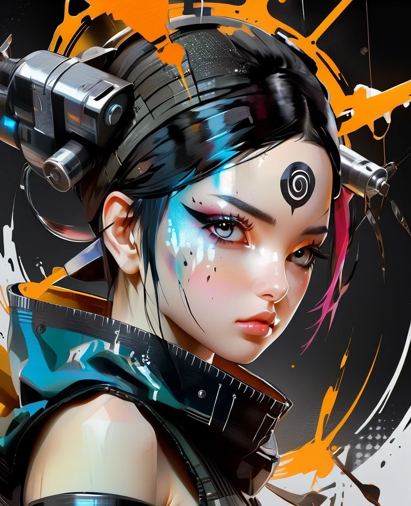 atmosphere oleosa sombria Artwork By Jesper Ejsing Looking into the mirror of truth Detailed Cyber punk touro art girl sexy DBZ Sarada Naruto fênix Carne Griffiths Michael Garmash, seb McKinnon, masterpiece", marron Black withe latex art, in 4D lighting, 8k concept art; ; trending on artstation; deep color; ink drawing; In Futuristic Ultra Detailed , fear Background, Highly Detailed, in buraco negro Scale Like Skin, Daz 3d, Unity, Unreal Engine 5