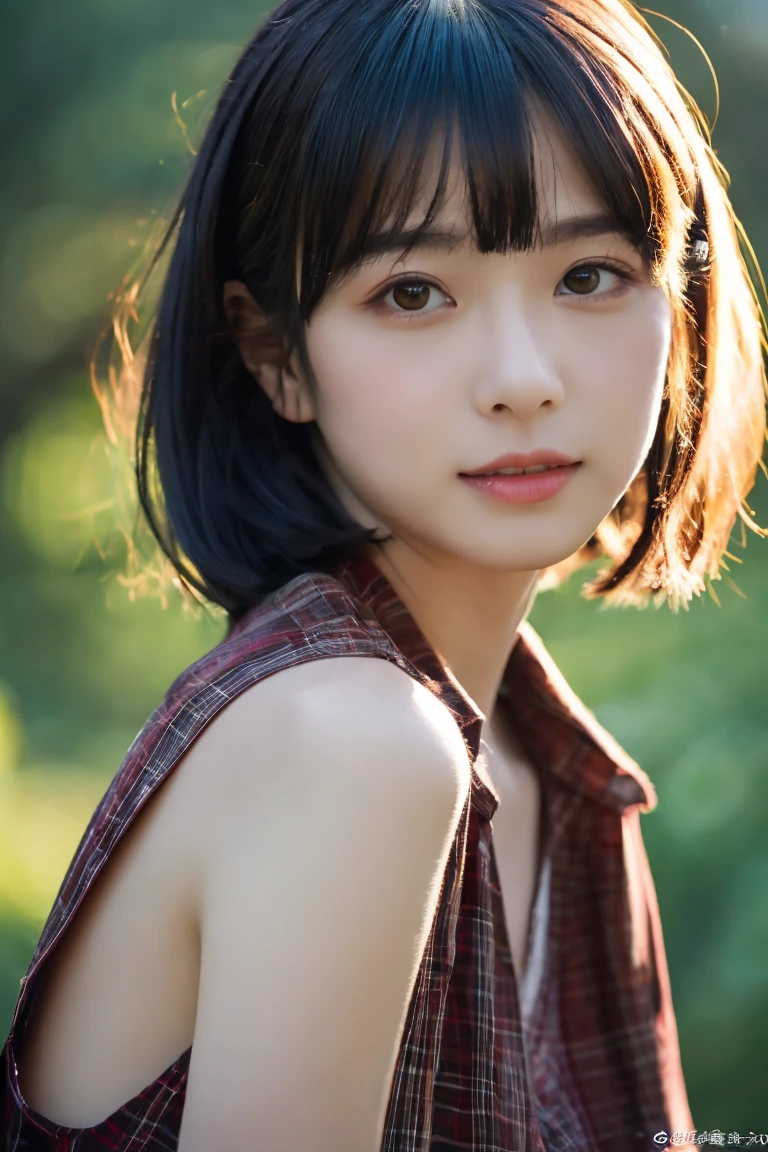 , Long winded [Blue-black:.3] hair,View your viewers, (masterpiece:1.3), (8k, Realistic, RAW Photos, Highest quality: 1.4), Japanese, (One girl), Beautiful Face, (Realistic Face), (black hair, short hair:1.3), beautiful hairstyle, Realistic eyes, Beautiful attention to detail, (Realistic Skin), Beautiful Skin, Charm, Ultra-high resolution, Ultra-realistic, Very detailed, Golden Ratio,