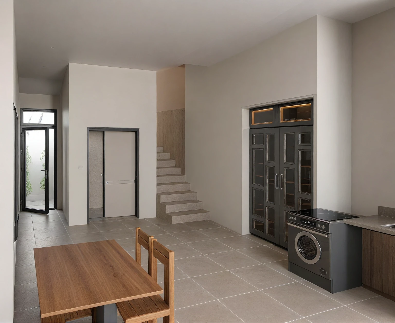 Raw photo,Masterpiece, high quality, best quality, authentic, super detail,
indoors, interior ,((kitchen room)), modern style, daylight