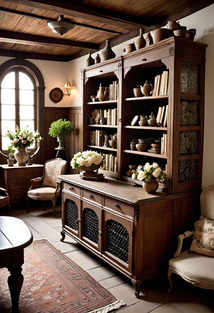 The French use this word – vintage – to describe rare wines produced in the most successful, fruitful years. And in interior design, vintage is the furnishings of the past, usually from the late 19th - early 20th centuries. However, style is not constrained by any boundaries: if desired, you can recreate the image of a home from the 40s, 60s, and 80s... After all, vintage is a tool that allows a person to choose his own time. Its noticeable touches are natural materials (wood, ceramics, forging), a touch of antiquity on objects, black and white photographs, things “from the attic” (old records, books in worn bindings, dolls that our grandmothers may have played with), and also fresh flowers. Vintage does not impose strict requirements on finishing materials. Yes, he does not accept ultra-new technologies, but he does not ask for expensive wood and natural stone.