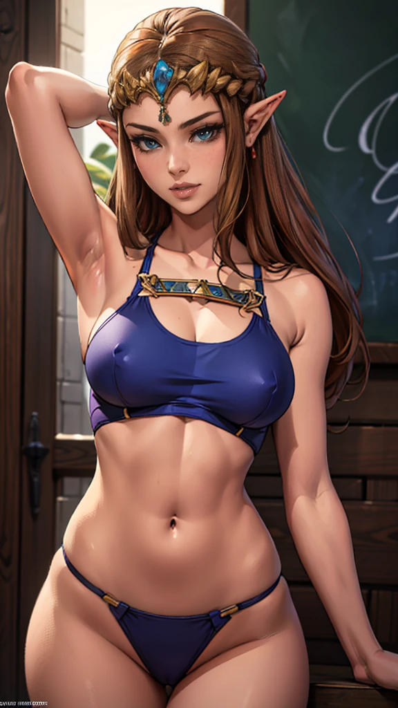 Must Piece, (Solo: 1.1), Perfect Face, (Bright Lighting: 1.2), Beautiful Eyes, Beautifully Detailed Face, Perfect Lighting, Absolutely necessary for the piece, Top Quality, ()MILF, ()Big Tits, 1 on 1, Provocative, Lips, Lips Bold, 8K, High Quality Video, Married Woman,. Beautiful, bright,. 8K, high quality, video, married woman, fair skin, beautiful figure, beautiful face, small face, beautiful line drawing. 8K high quality, high accuracy, princess zelda, beautiful, beautiful figure, small face, full length, twilight princess, beautiful,.Description: beautiful, bright, highlights in eyes, small ears, brown hair, sexy, illustration, beautiful line drawing.She is raising her arms, showing her armpits, simple background, dark background, blue eyes, revealing, losing, embarrassing expression, depicting from head to belly, school swimsuit, swimsuit outfit,J size breast,