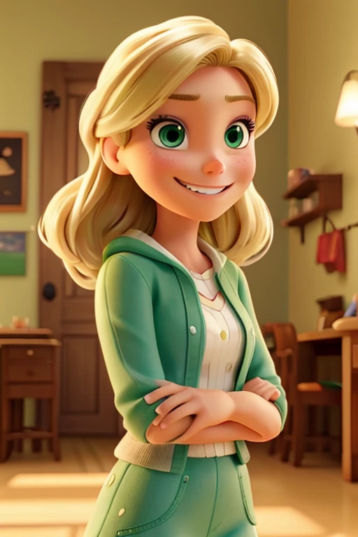 blonder woman, greeneyes, wonderful, glad, Grinning, beautiful photo disney pixar