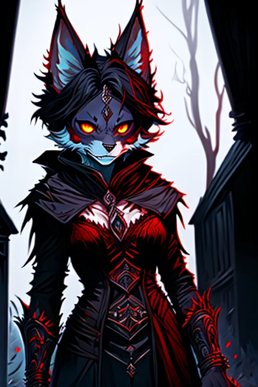 female werewolf horror art dark fantasy