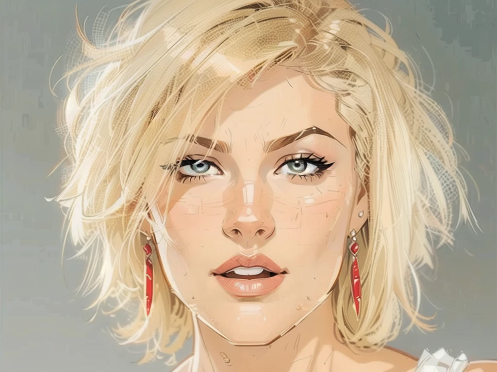 (detailed), comic book style, outline the most defined lines of the face, beautiful woman, (intricate linework:1) outlines, front view, close view at her face, ultra resolution, best quality, high quality, masterpiece, high detailed, 8K, 4K, computer graphics, american comics