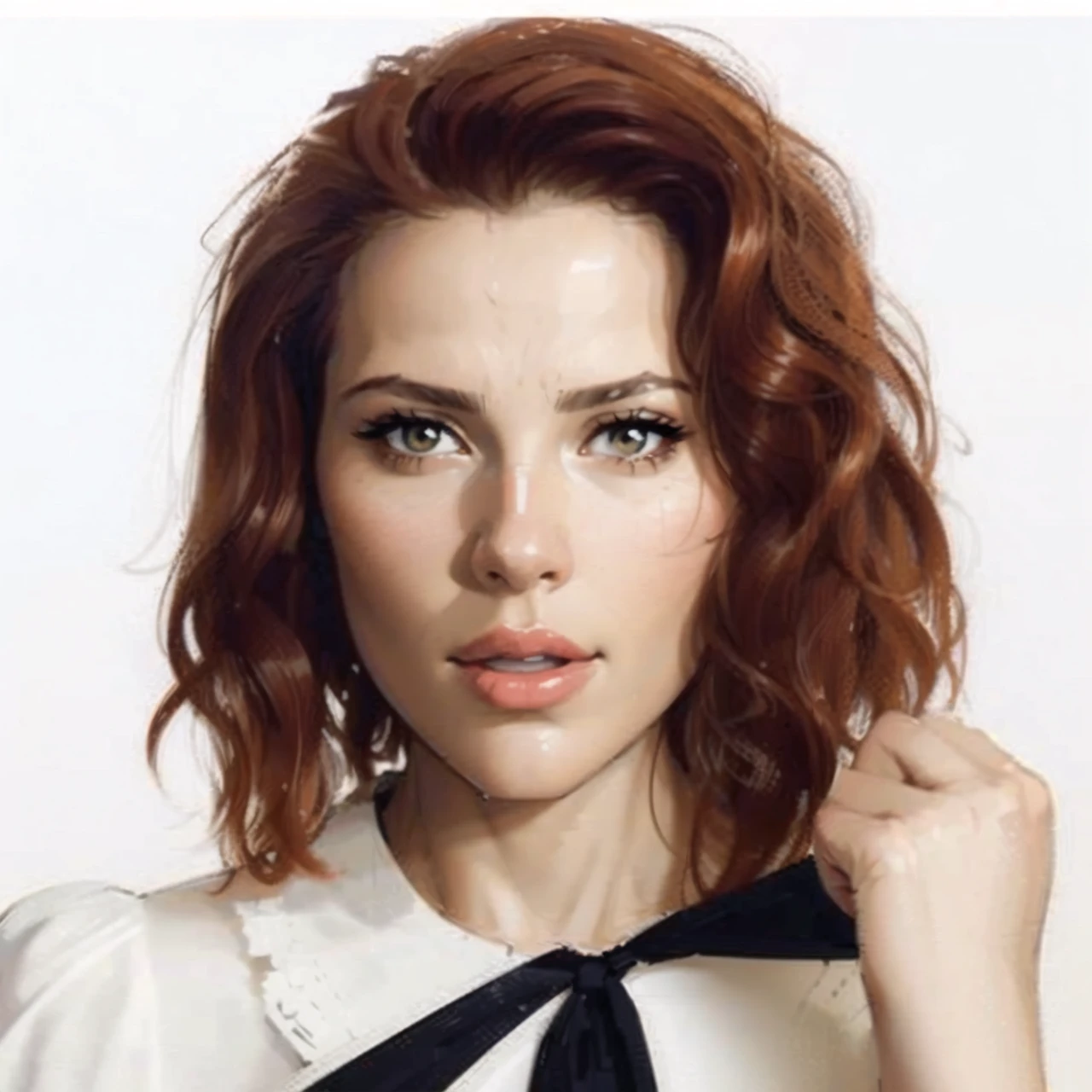 (detailed), comic book style, outline the most defined lines of the face, beautiful woman, (intricate linework:1) outlines, front view, close view at her face, ultra resolution, best quality, high quality, masterpiece, high detailed, 8K, 4K, computer graphics, american comics