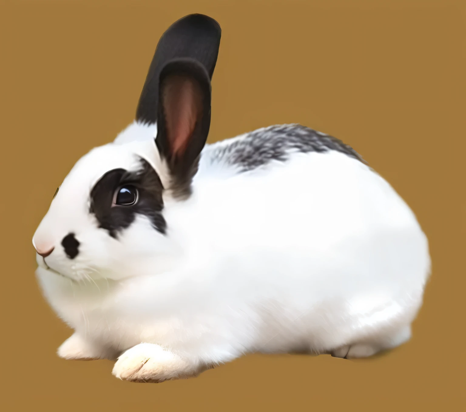 a very cute rabbit, she is very happy, her look is very happy and bright, she is smiling, the image is very detailed