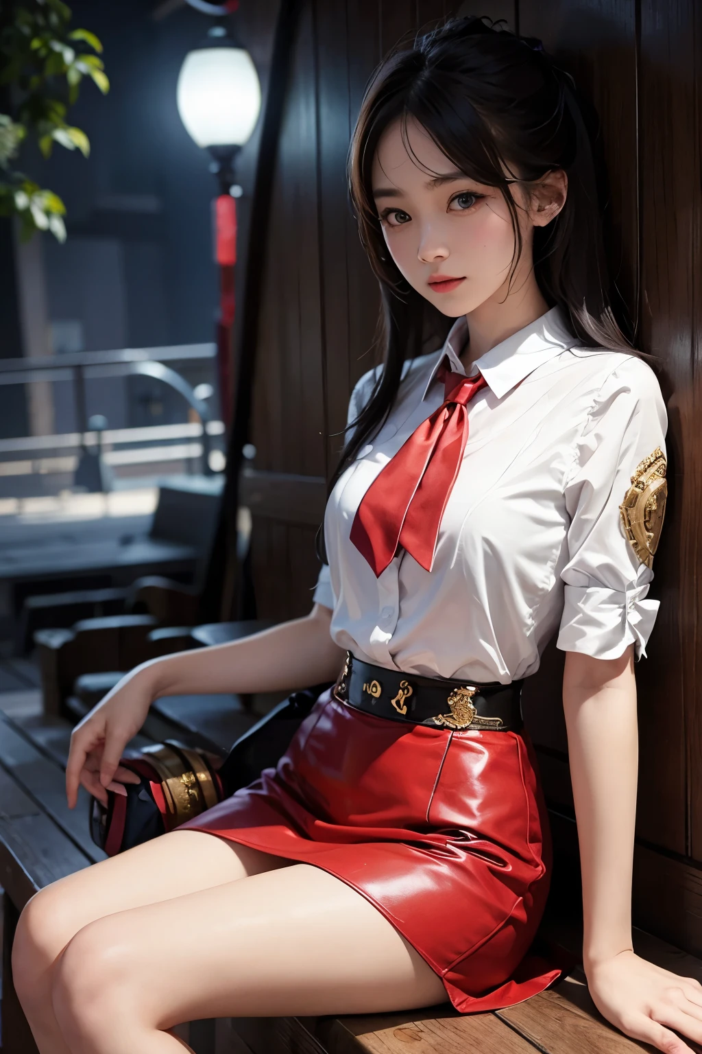 A girl who represents the fortune cat