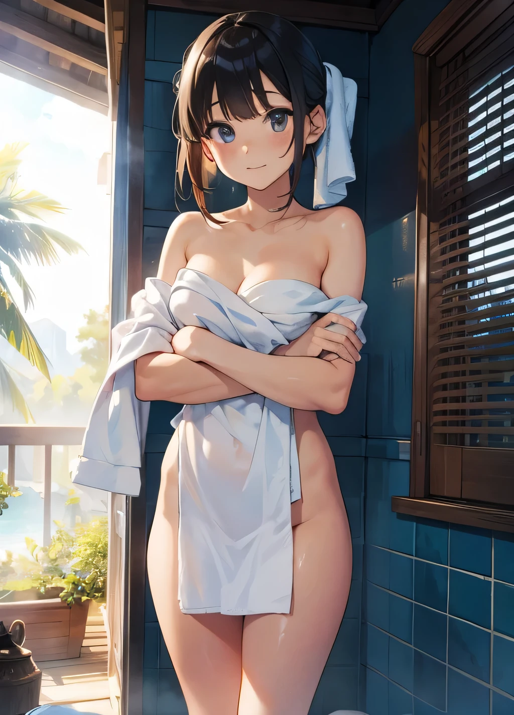 naked towel