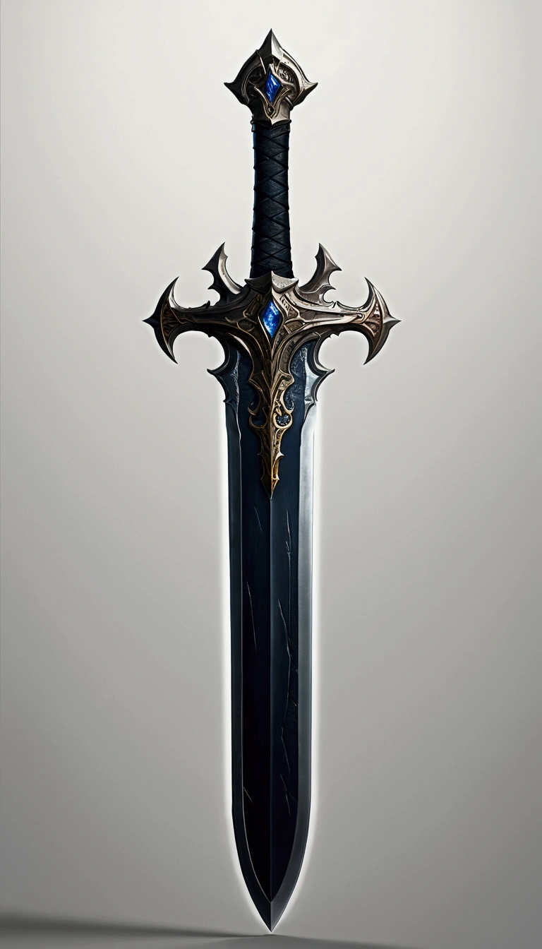 dark sword, game style, (only sword), neutral background