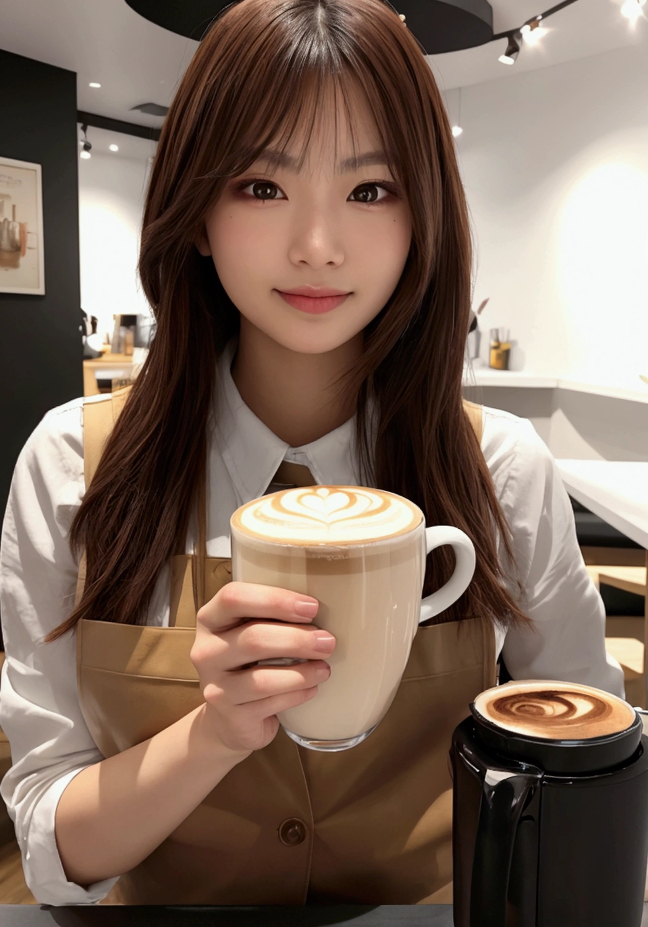 Stylish latte art