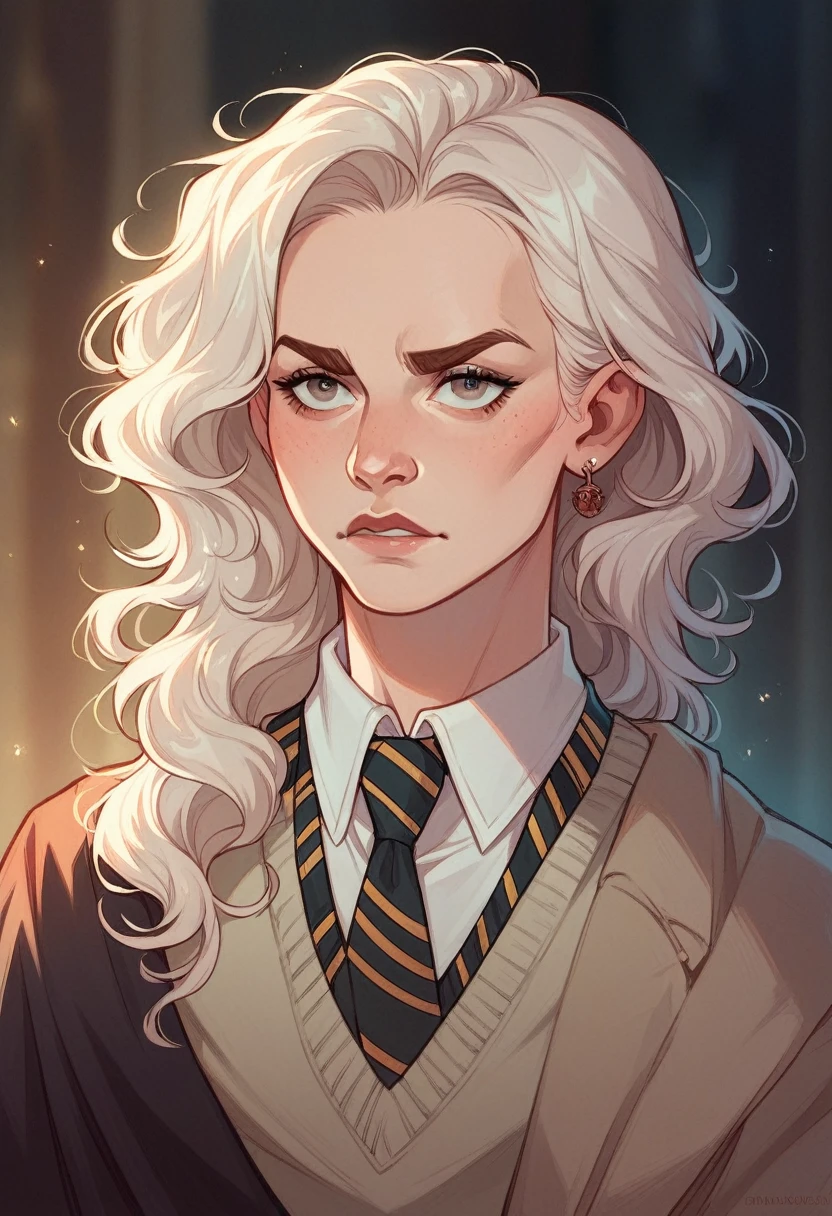nhân vật Harry Potter balck and white smoke