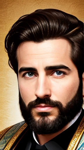 A handsome biblical Jewish man focus on face