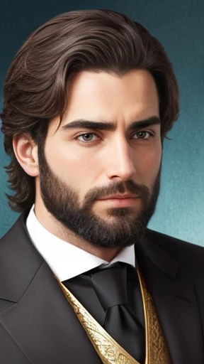 A handsome biblical Jewish man focus on face