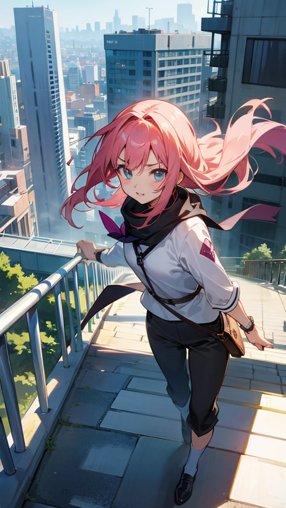 Anime in city
