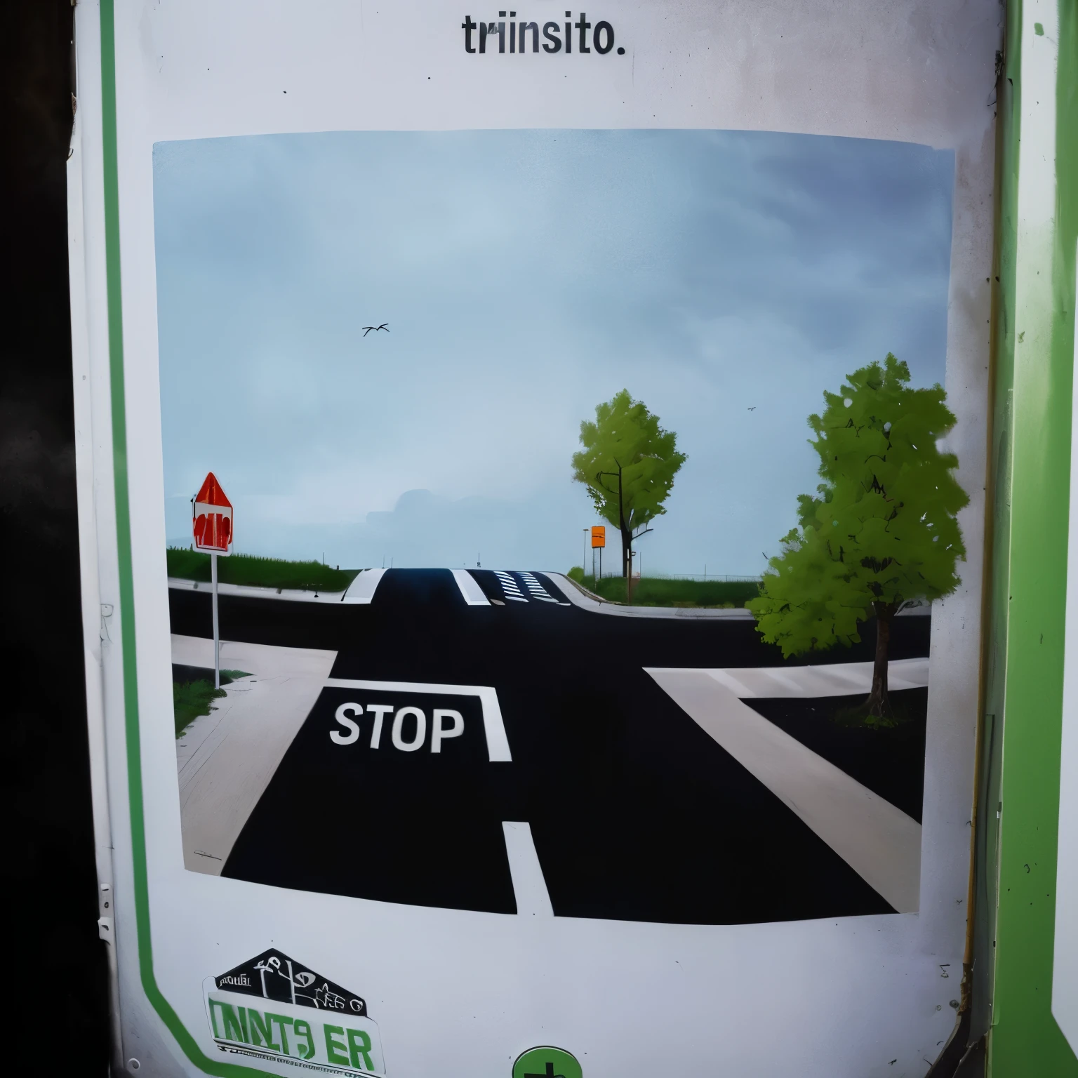 theRe is a sign that says stop on the stReet, Sinal de parada, inteRsection, by Anato FinnstaRk, anato finnstaRk!!, stop fRame animation, by Tom WäneRstRand, imagem explorável, R / aRt, R/aRt, R /aRt, tRaffic signs, ponto de ônibus, cRosswalks, veRy accuRate photo, illustRative!!, Road