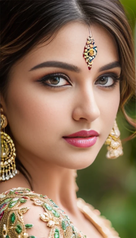a beautiful indian woman with detailed eyes, detailed lips, long eyelashes, wearing a stunning hollywood dress, 8k, hyperrealistic, masterpiece, photorealistic, intricate details, high quality, vivid colors, natural lighting, dramatic pose, elegant, fashion photography