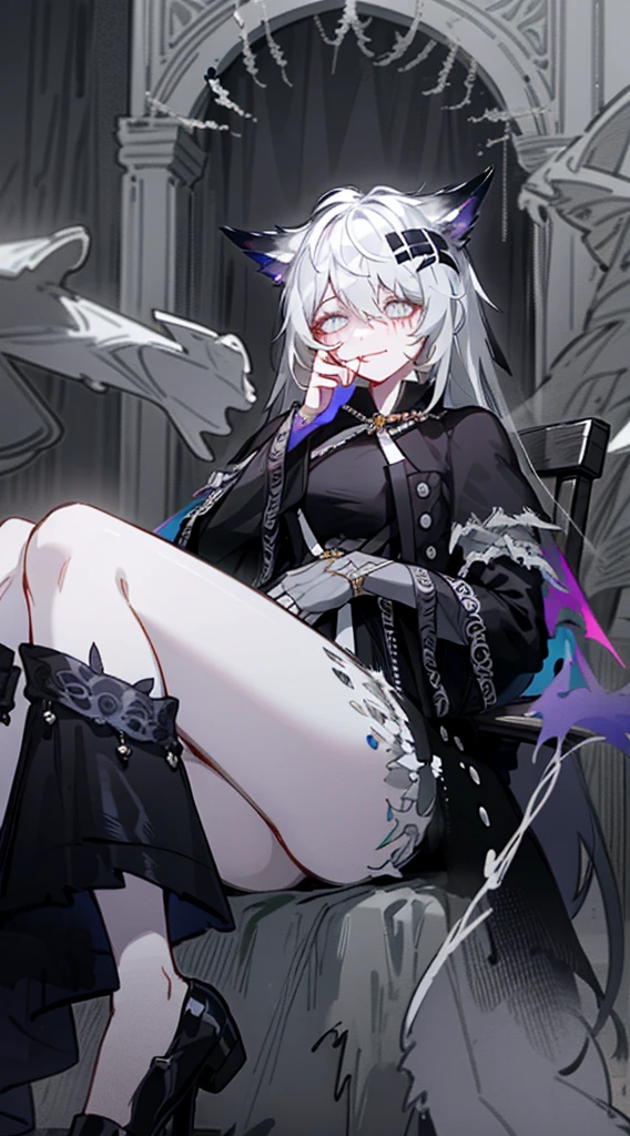 (sinister, eerie atmosphere, chilling details, dimly lit), haunting work of art, spine-tingling excellence, lone woman, by herself, spectral allure, ebony hair, haunted eyes and intricately crafted visage, looking at the viewer, ((ancient bloodstained gown)), ((torn lace veil)), locking eyes with the observer, hands ghostly pale and hovering, amidst a decrepit chapel, distant mist-shrouded cemetery.