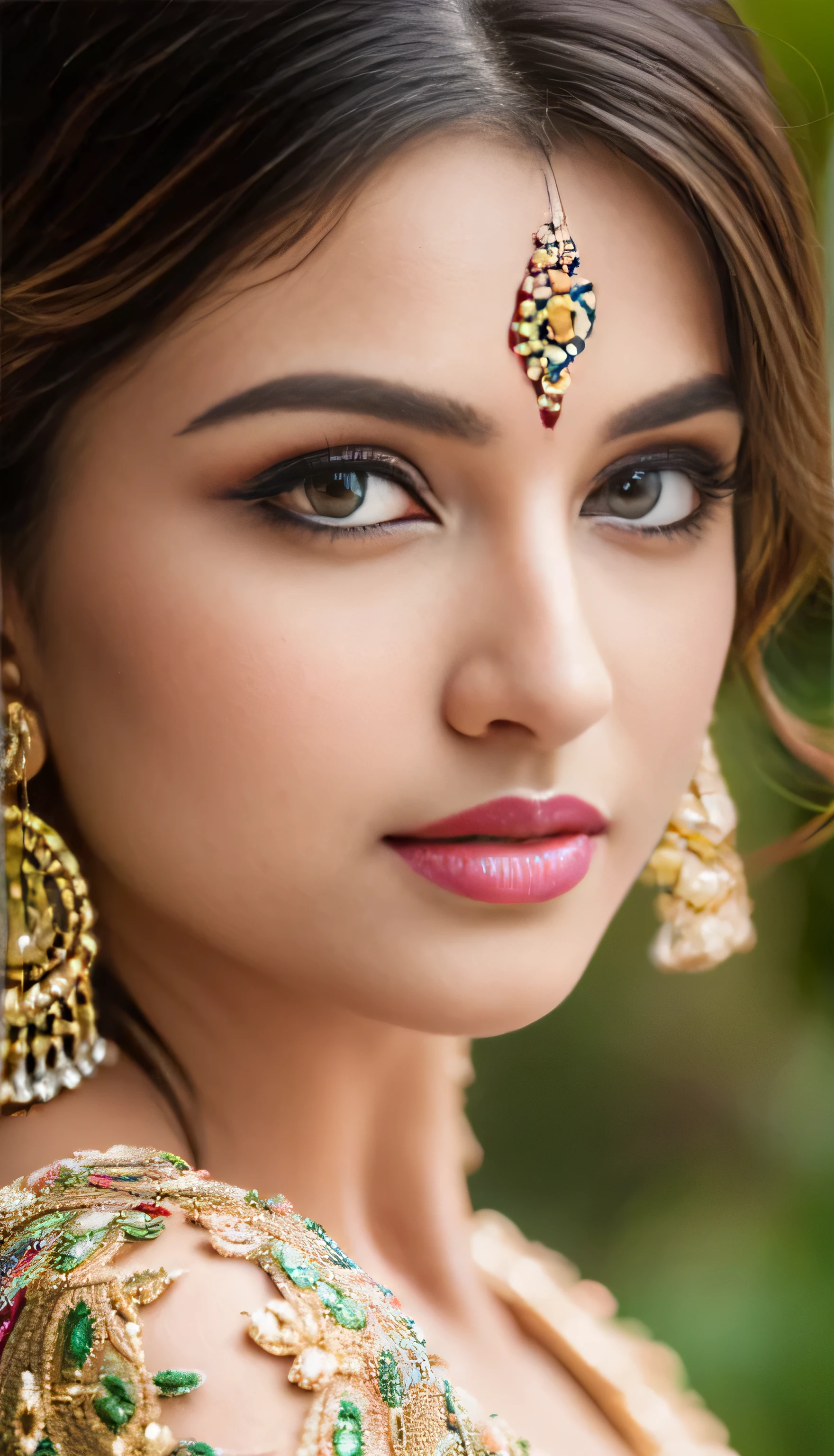 a beautiful indian woman with detailed eyes, detailed lips, long eyelashes, wearing a stunning hollywood dress, 8k, hyperrealistic, masterpiece, photorealistic, intricate details, high quality, vivid colors, natural lighting, dramatic pose, elegant, fashion photography
