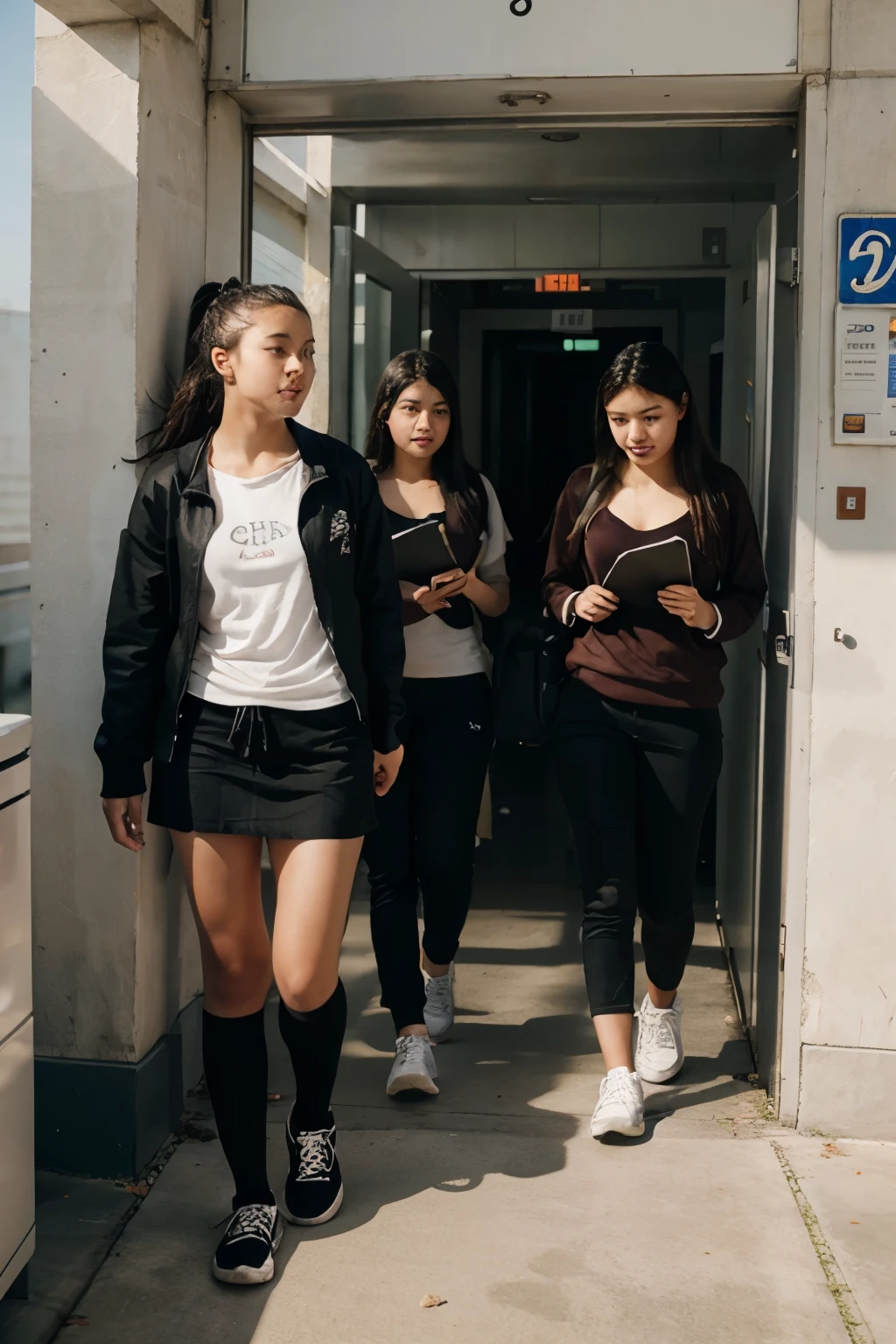 Students robbing a place