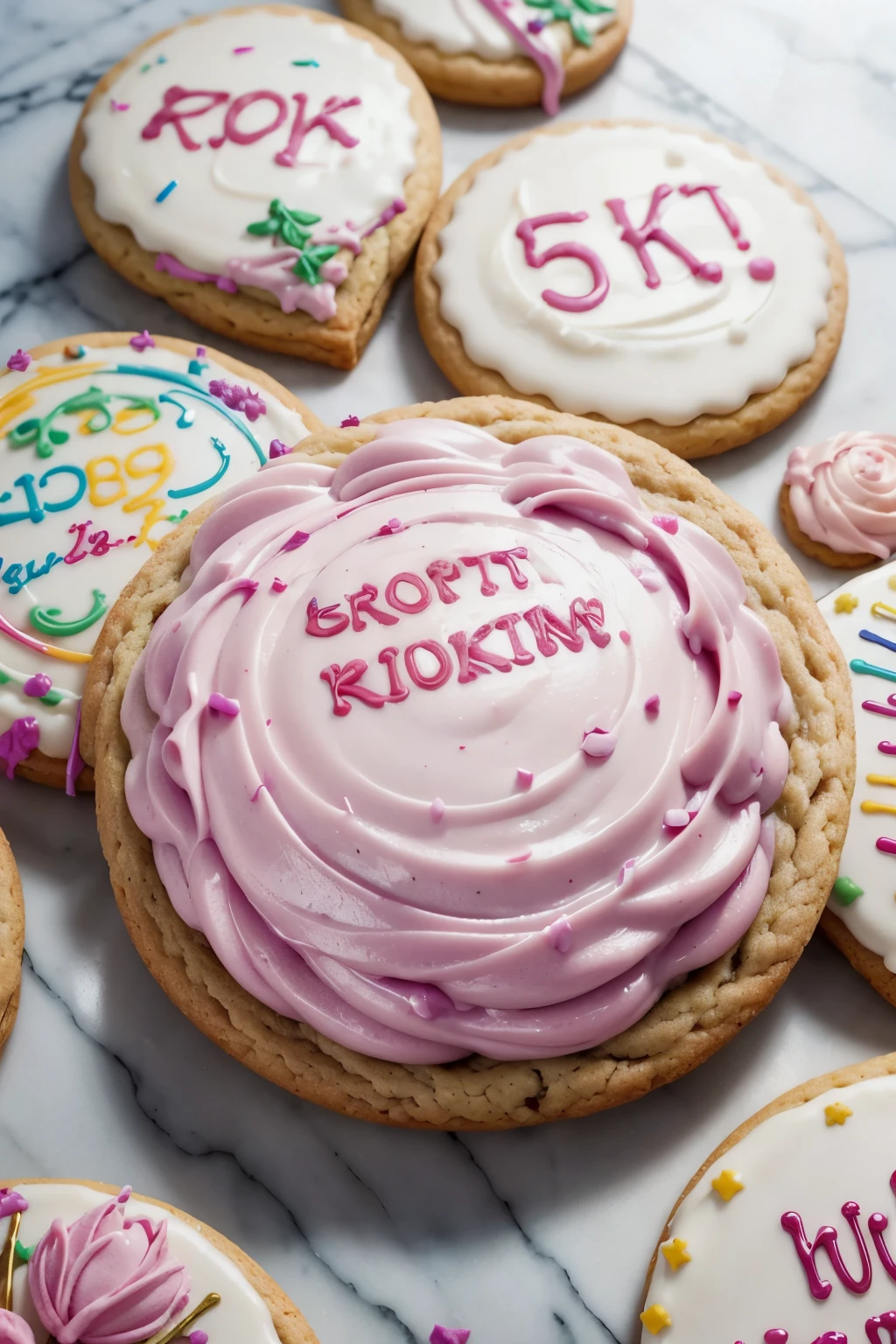 Write "5K" instead, frosting should say "5K"