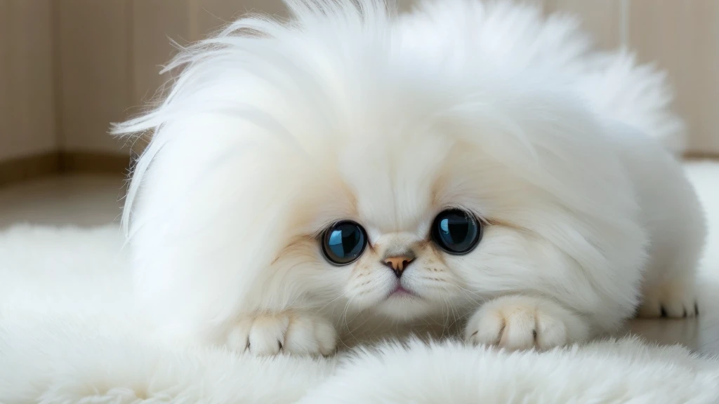 white、fluffy、fluffy、cute、animal